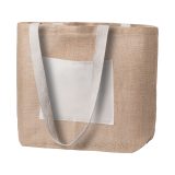 Vue 1 de Argent sac de plage ou sac à provisions