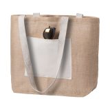 Vue 2 de Argent sac de plage ou sac à provisions