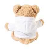Vue 3 de Hobear Ours en peluche en RPET avec sweat à capuche