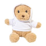 Vue 4 de Hobear Ours en peluche en RPET avec sweat à capuche