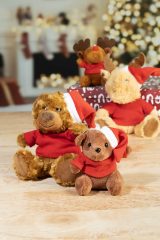 Vue 3 de Mjuknalle Ours en peluche RPET