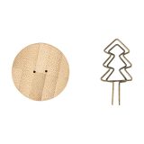 Vue 3 de Skognot Pince à papier de Noël, sapin