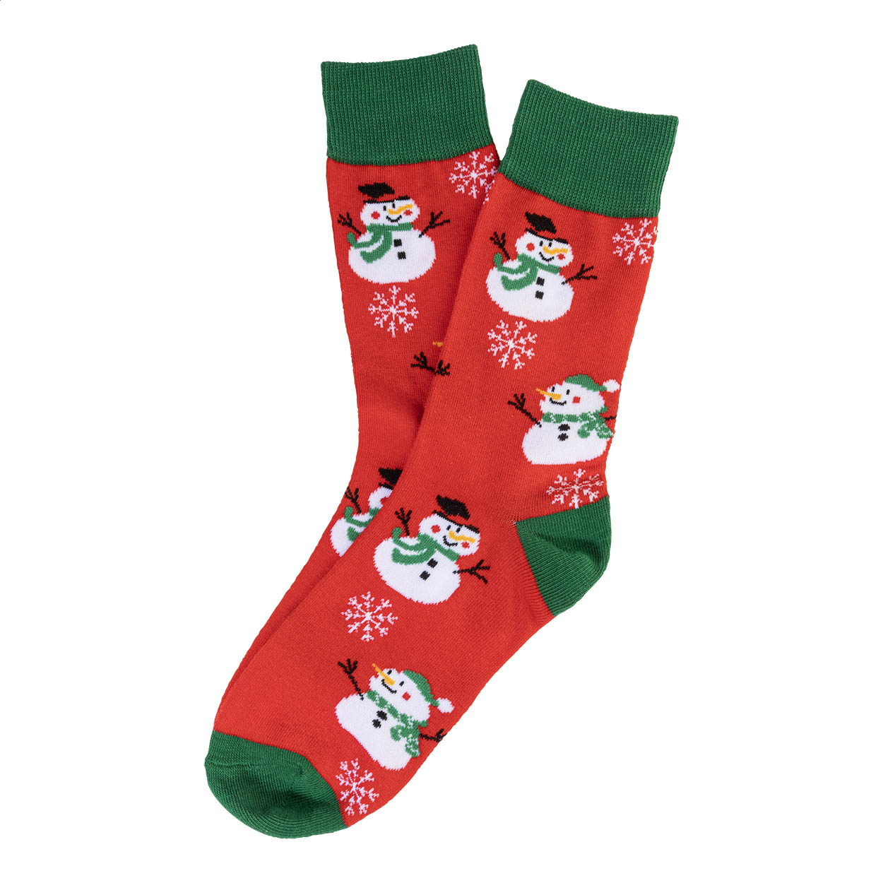 Julsokka Chaussettes de Noël, bonhomme de neige