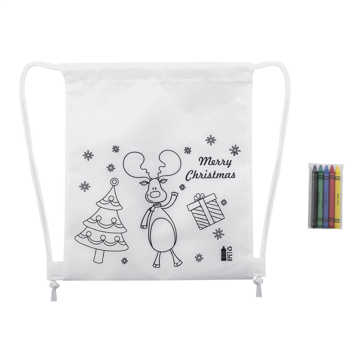 Julfar Bag A Sac piscine de Noël à colorier