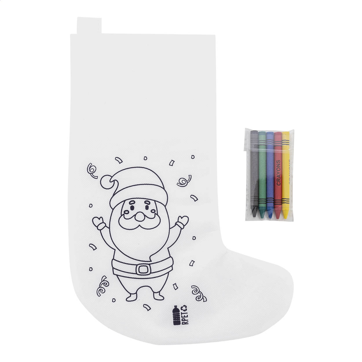 Julfar Gift Chaussette de Noël à colorier