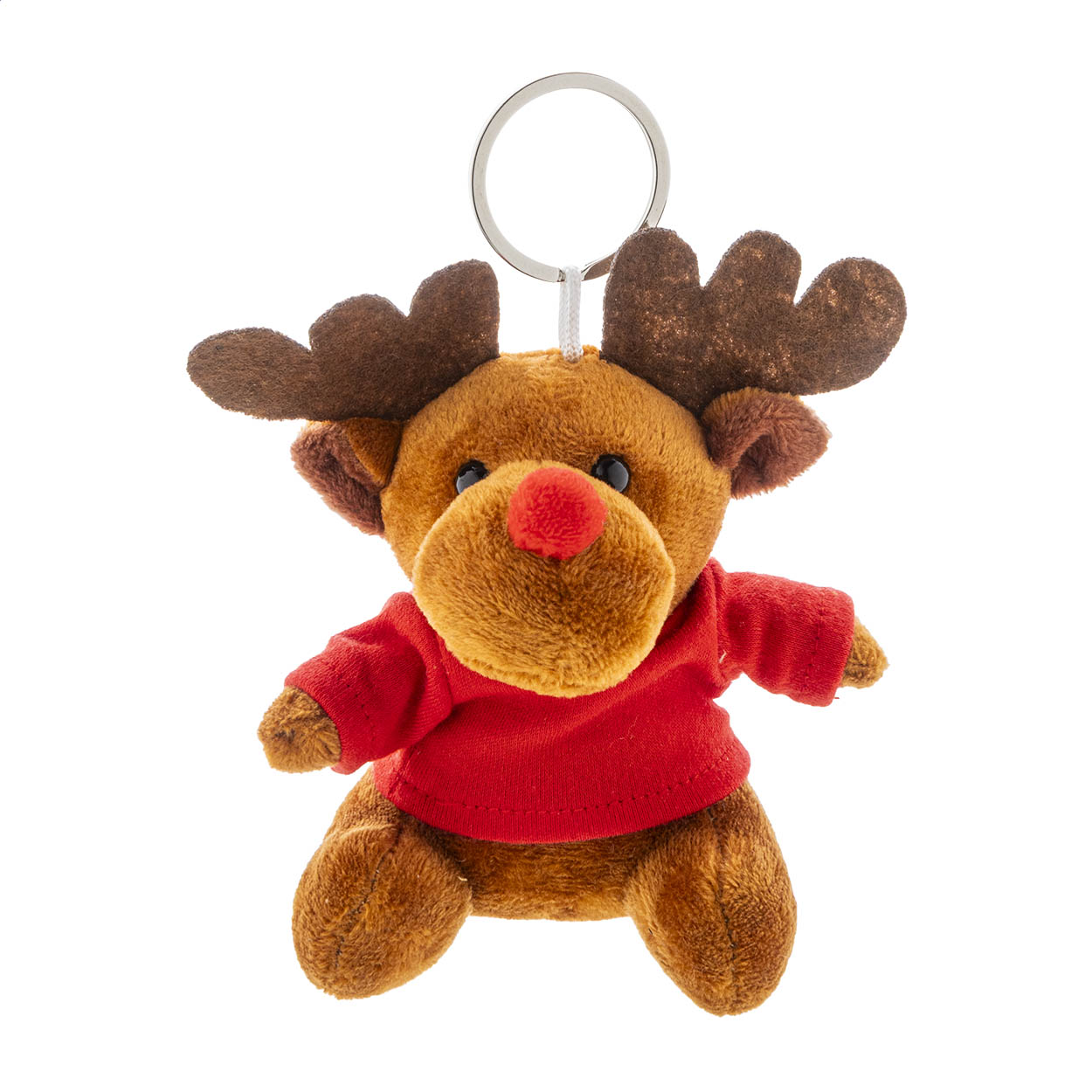 Julren Porte-clés renne de Noël en peluche