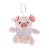 Vue 1 de PigFob porte-clés cochon en peluche