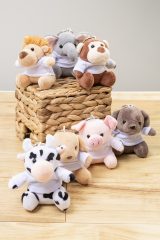 Vue 5 de PigFob porte-clés cochon en peluche