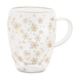 Vue 1 de Snostro Mug thermos de Noël en verre