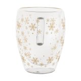 Vue 3 de Snostro Mug thermos de Noël en verre