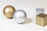 Vue 4 de Relixa Shine Balle antistress finition métallisée