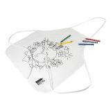 Vue 2 de Ecolo Tablier de cuisine à colorier en RPET