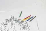 Vue 3 de Ecolo Tablier de cuisine à colorier en RPET