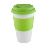 Vue 1 de Soft Touch mug en céramique et silicone