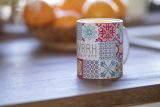 Vue 4 de MultiColour mug en sublimation