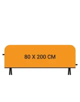 Vue 2 de Couverture R°V° Barrière Vauban 80x200cm Bache V 80/200
