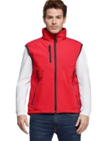 Vue 2 de Bodywarmer softshell homme 3 couches Carbone