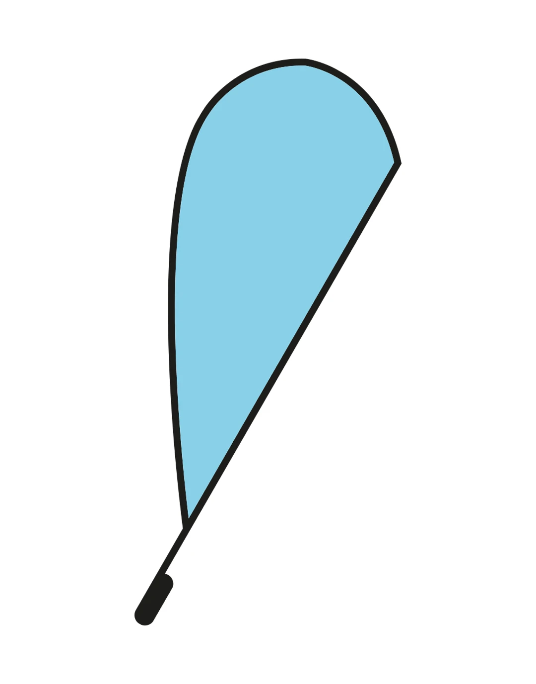 Voile personnalisée pour mini car flag Ff065