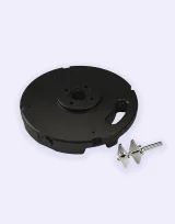 Vue 3 de Socle PVC béton 10 Kg avec axe de rotat° Matp27