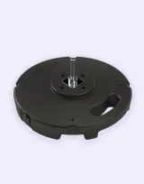 Vue 2 de Socle PVC béton 10 Kg avec axe de rotat° Matp27