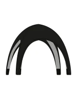 Vue 2 de Tente 3x3m avec toit noir REGULAR Utent 300 Black