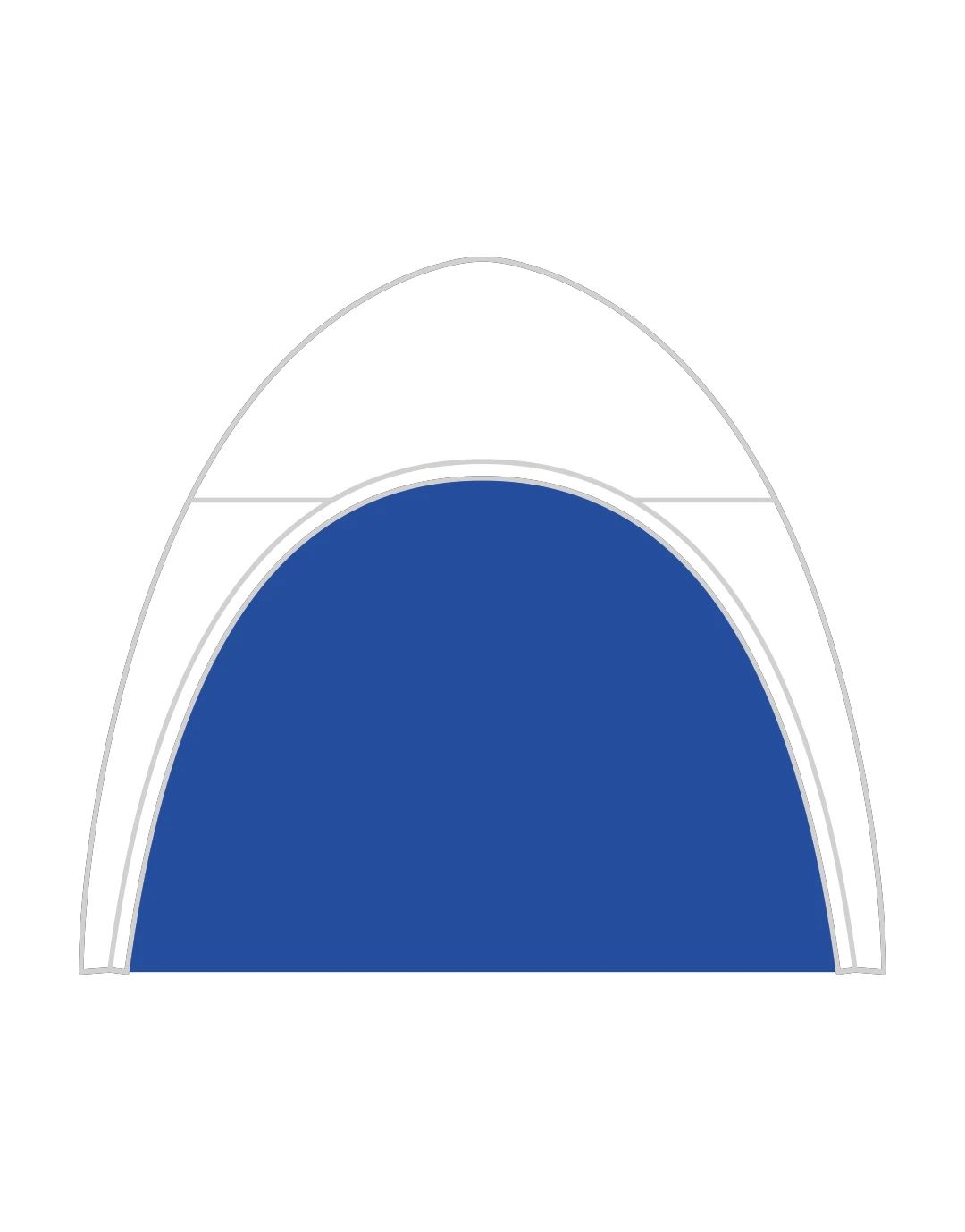 4 portes bleues REGULAR pour U-TENT 400 Udoor 4 Blu