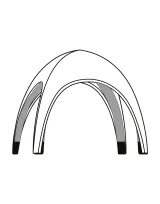 Vue 1 de Tente 5x5m avec toit blanc REGULAR Utent 500 White