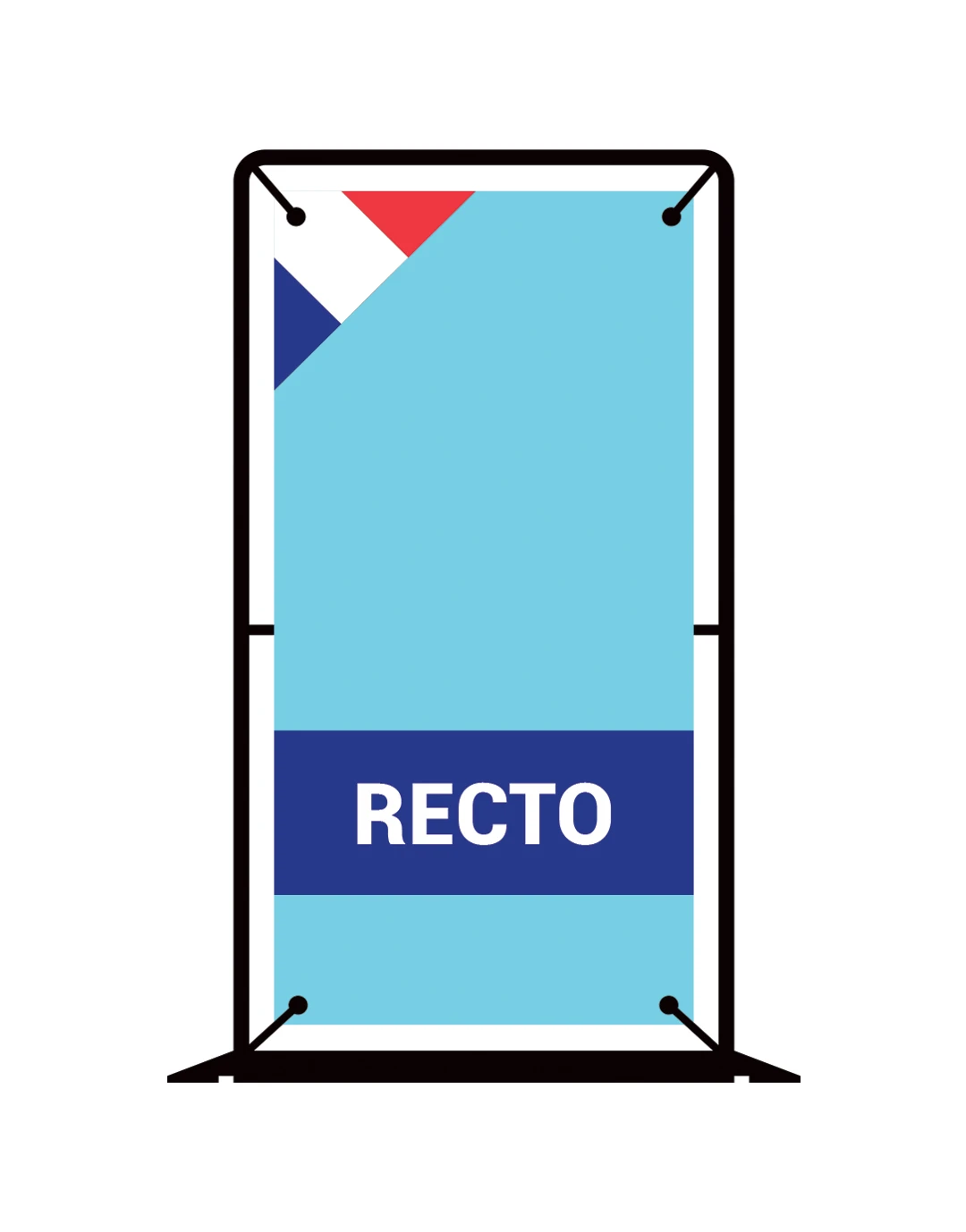 Bâche B1 420g/m² imprimée recto seul. Aerostand 085B