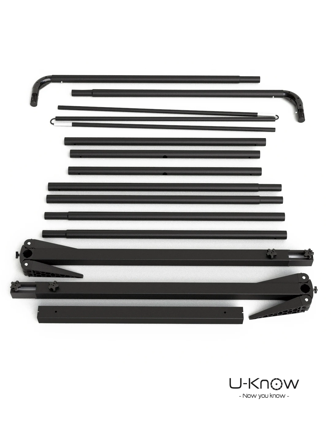 Stand aluminium noir 240x230cm + sac Aerostand 240