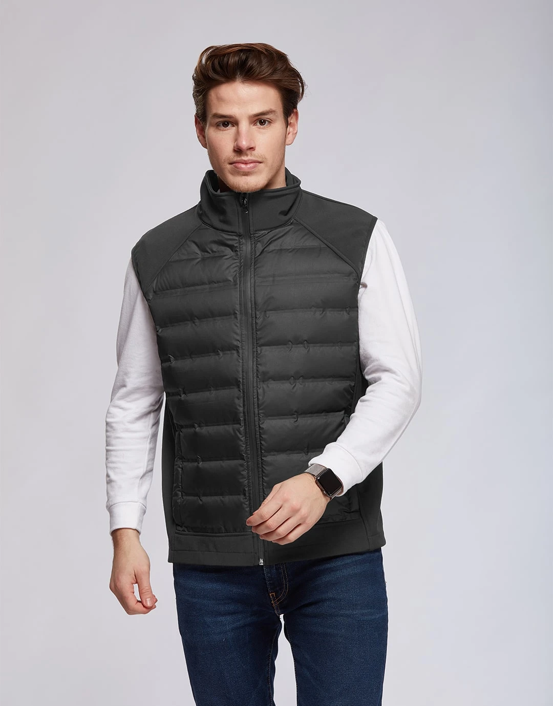 Bodywarmer Hybride Softshell-Doudoune Omega