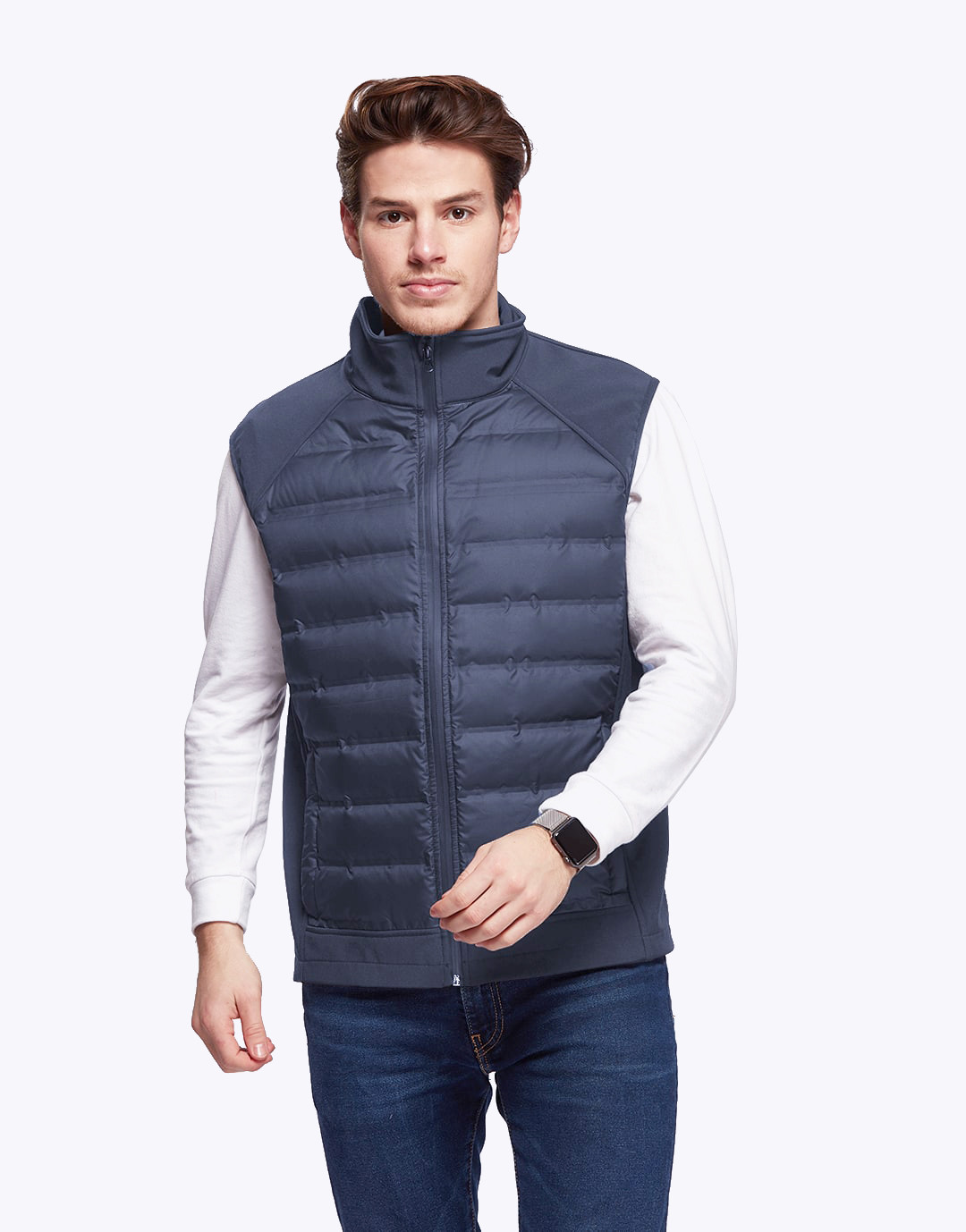 Bodywarmer Hybride Softshell-Doudoune Omega