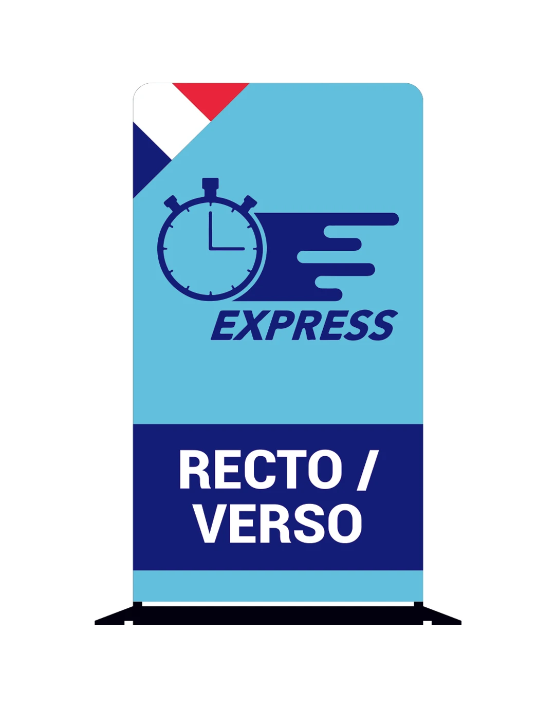 Toile imprimée R°/V° 085 - FR EXPRESS Aerostand 085Fr