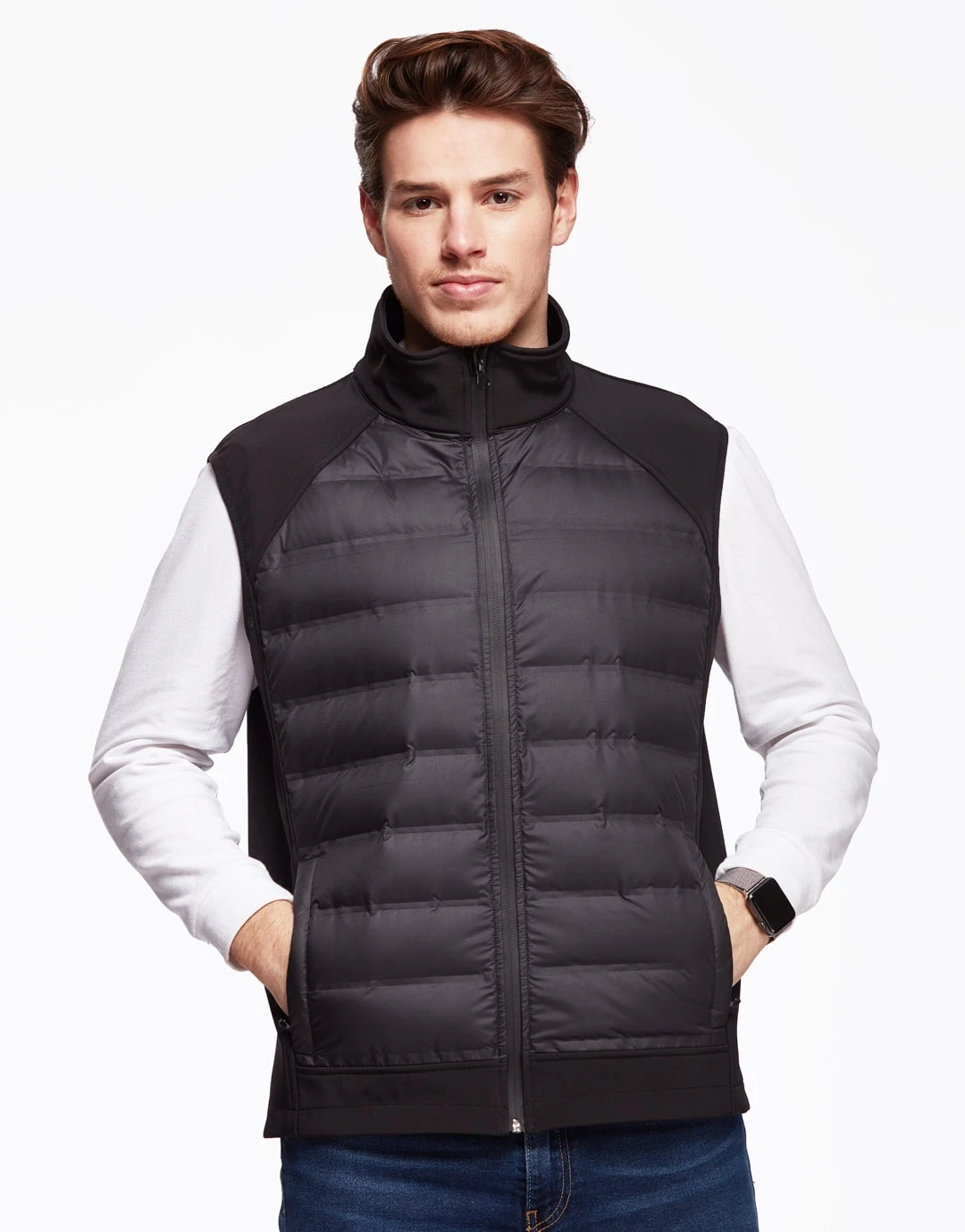 Bodywarmer Hybride Softshell-Doudoune Omega