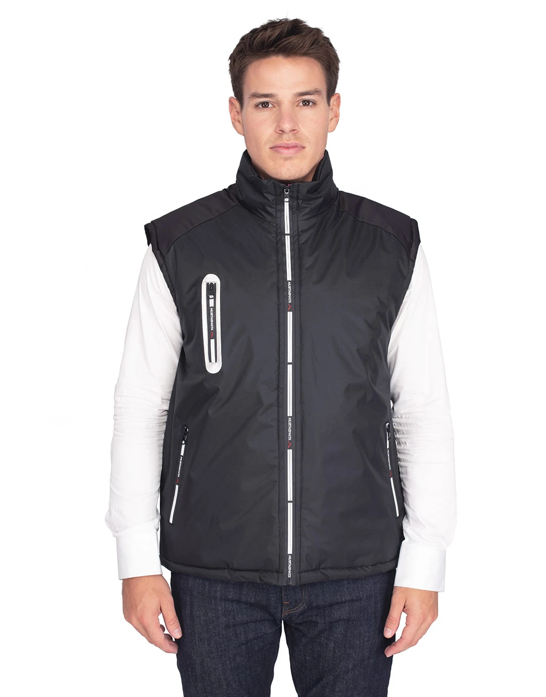 Bodywarmer unisexe à zip brandé Fox