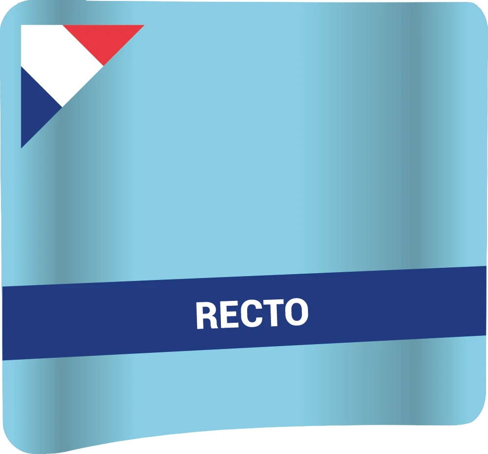 Habillage recto imprimé en numérique Strcurv 300V