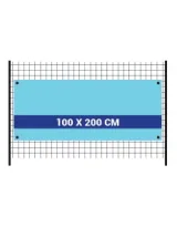 Vue 2 de Banderole 100x200cm maille bloquée 115g/ Band.knt 100200