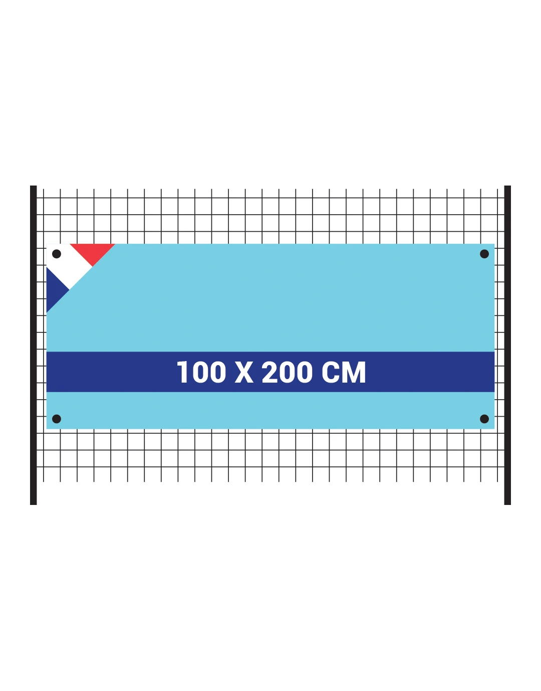 Banderole 100x200cm en Oxford 175g/m² Band.tw 100200