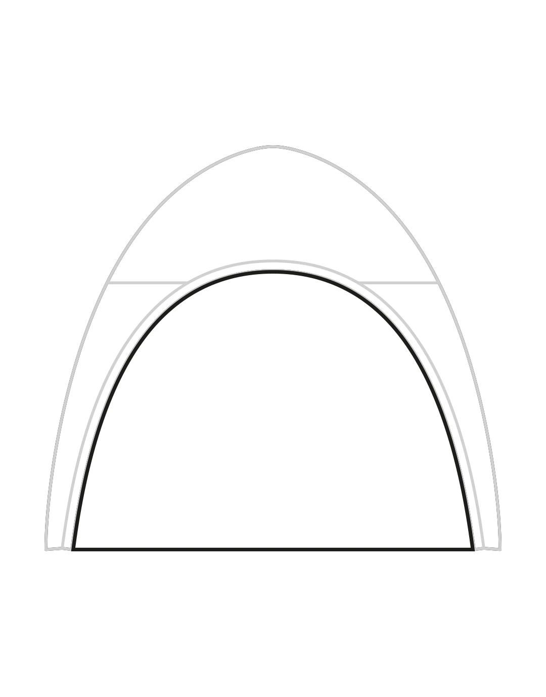 4 portes blanches REGULAR pour U-TENT 60 Udoor 6 Whi