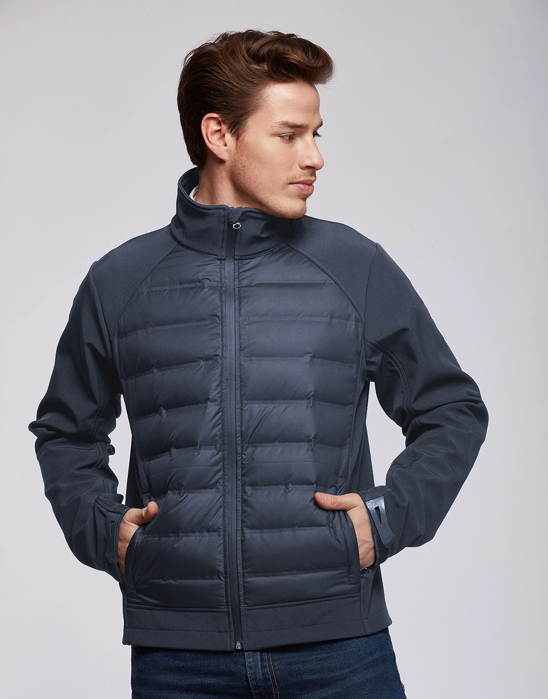 Cazadora Híbrida Softshell-Plumífero Hombre Alpha