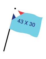Vue 1 de Drapeau numérique 43x30 cm FAB FR Ds62Fr