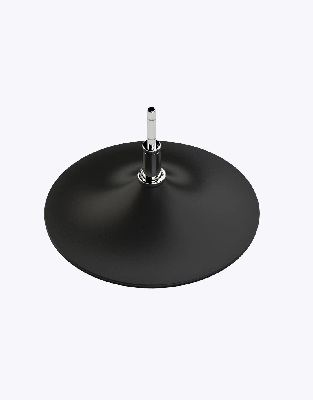 Plaque ronde noire 2kg avec axe Matp39