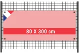 Vue 1 de Banderole 80x300cm en Intissée 120 g/m² Band.int 80300