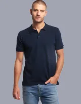 Vue 12 de Polo Manches Courtes Homme Made in France Sartre