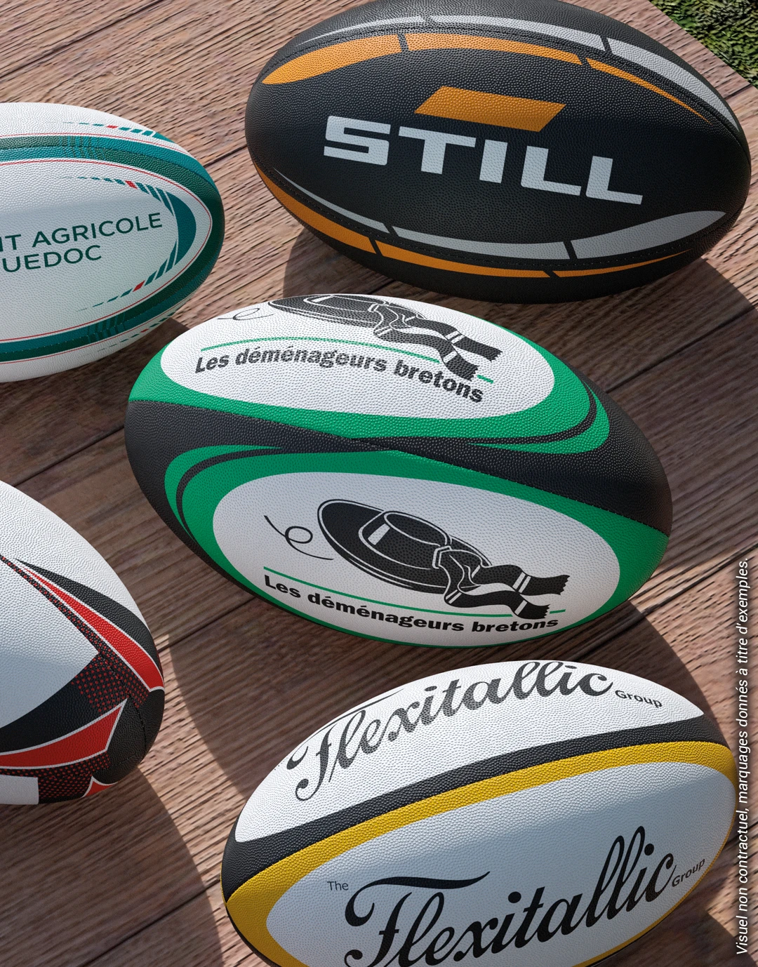 Mini ballon Rugby 18 cm - import avion Wr021A