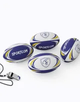Vue 1 de Mini ballon Rugby 13 cm - import avion Wr016A