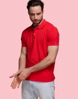 Vue 27 de Polo Manches Courtes Homme Made in France Sartre