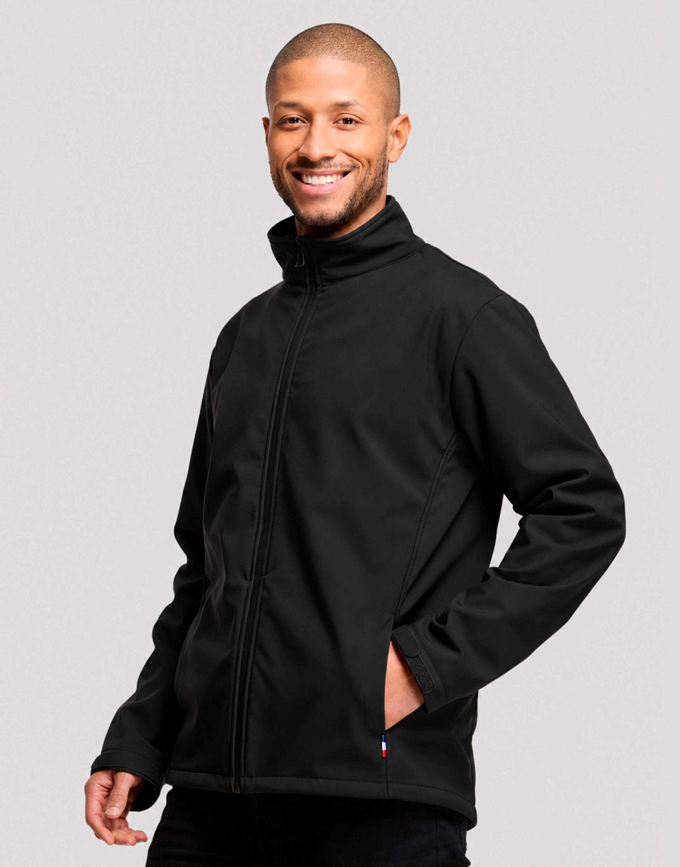 Blouson softshell Homme en polyester recyclé Made in France Bellecombe