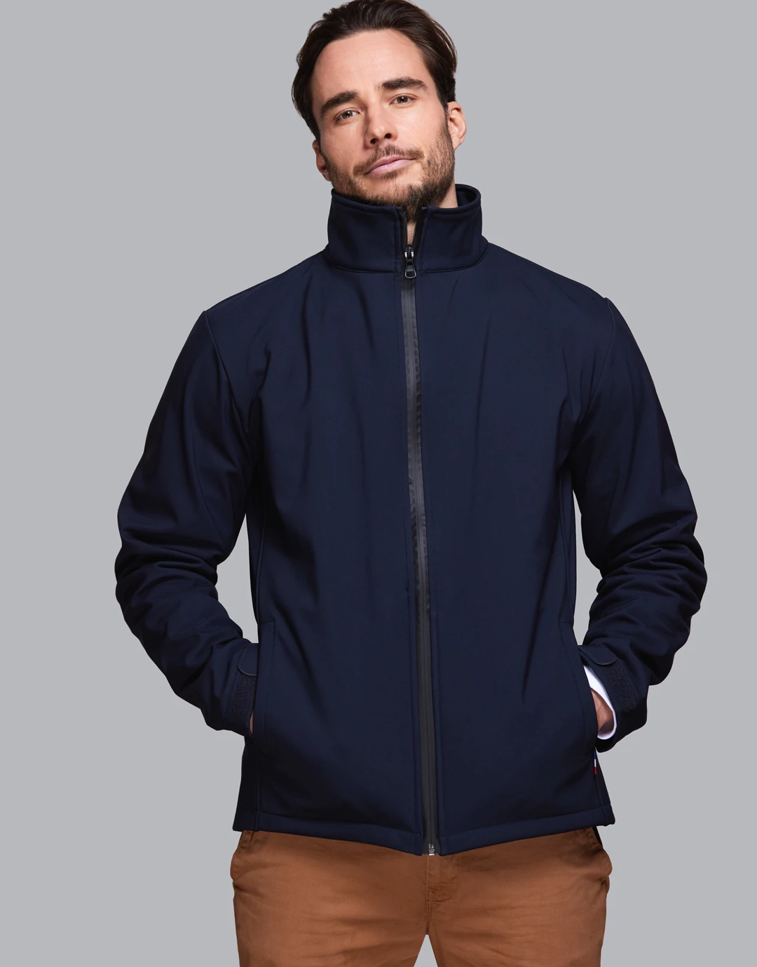 Blouson softshell Homme en polyester recyclé Made in France Bellecombe