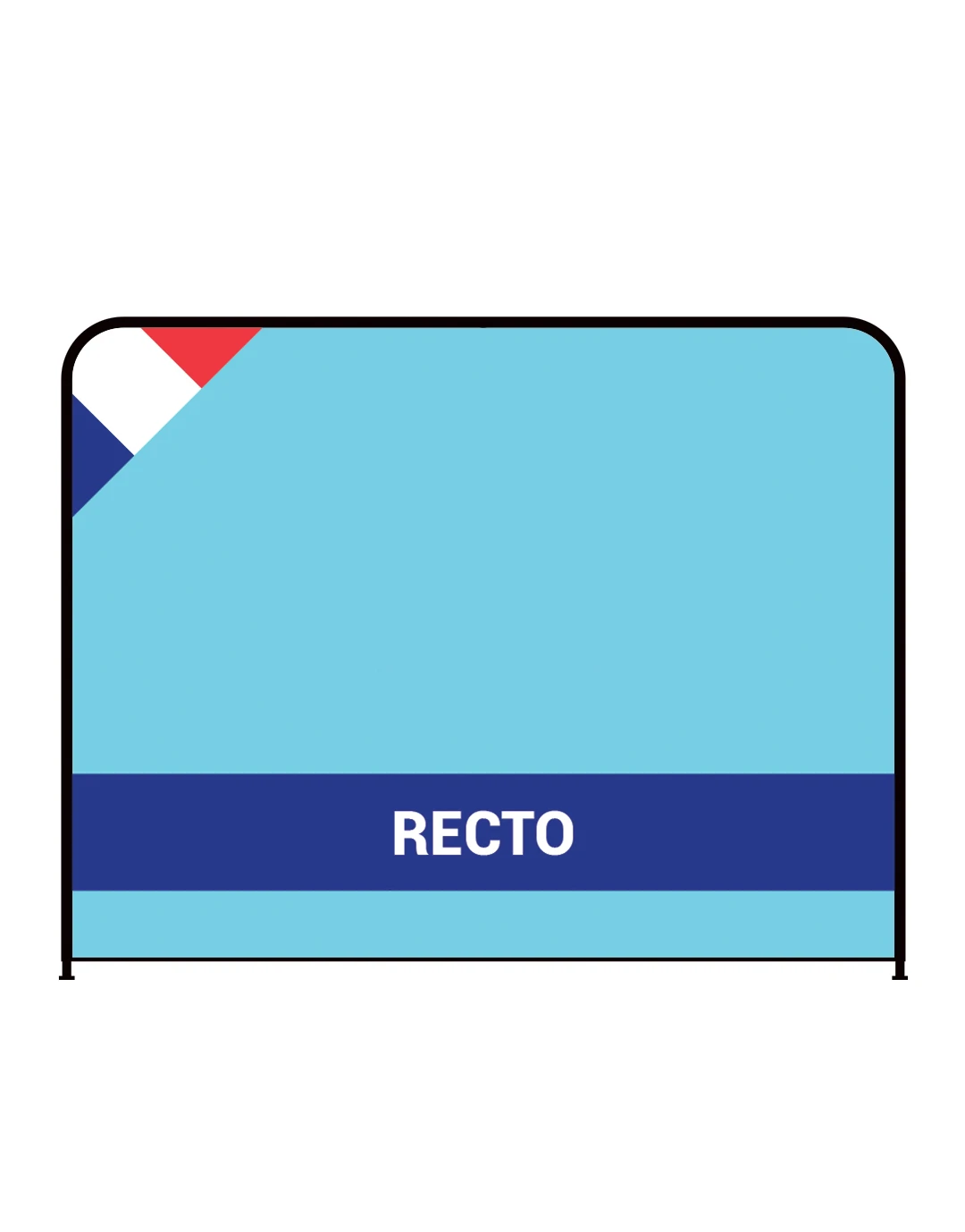 Habillage recto imprimé en numérique Strstd423 V