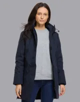 Vue 3 de Parka longue imperméable Femme Yuki